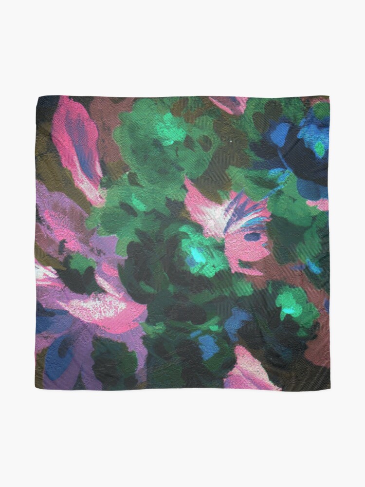 Alternate view of Dark Floral Scarf
