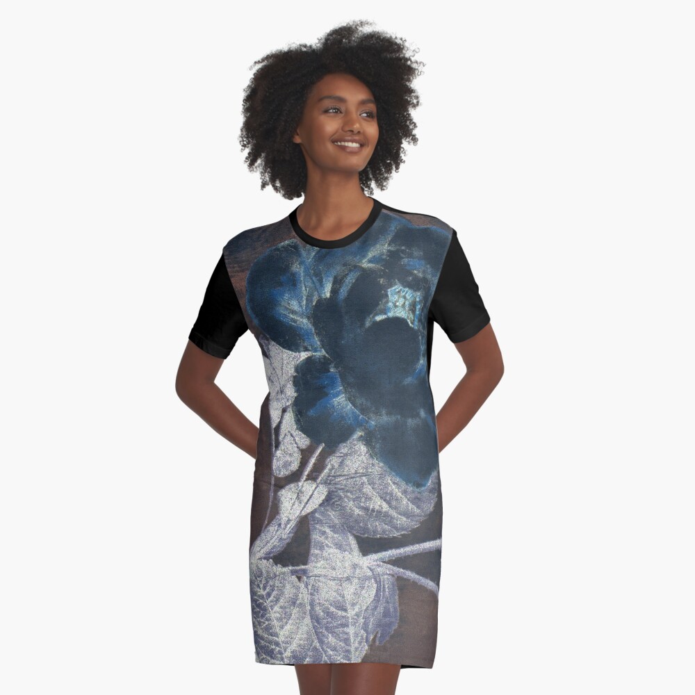 Darkest Rose Graphic T-Shirt Dress