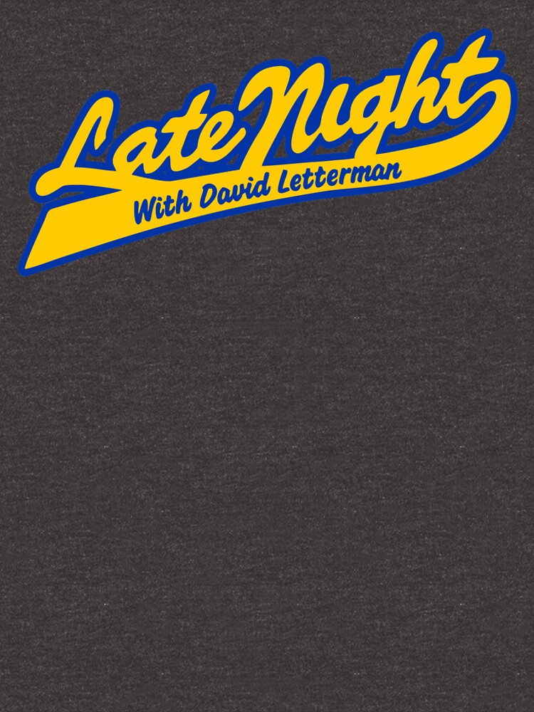 late night with david letterman t shirt