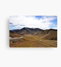 Lindis Pass, New Zealand Canvas Print
