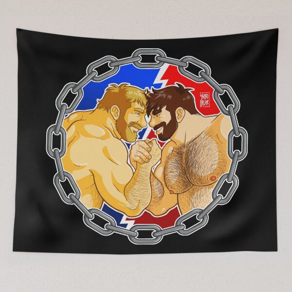 Item preview, ADAM AND MIKE LIKE ARM WRESTLING designed and sold by bobobear.