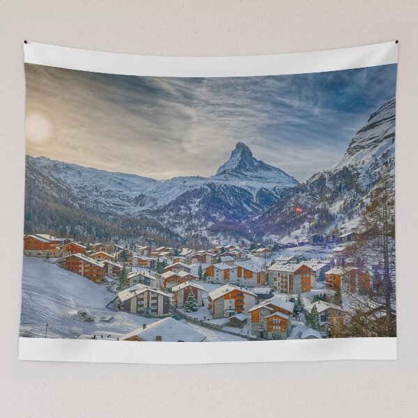Item preview, Almost Sunset at Zermatt - Matterhorn Switzerland designed and sold by Susan Dost.