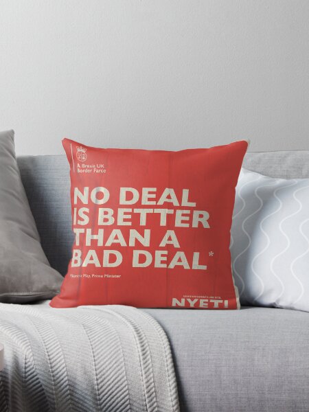 No Deal Pillow Throw Pillow