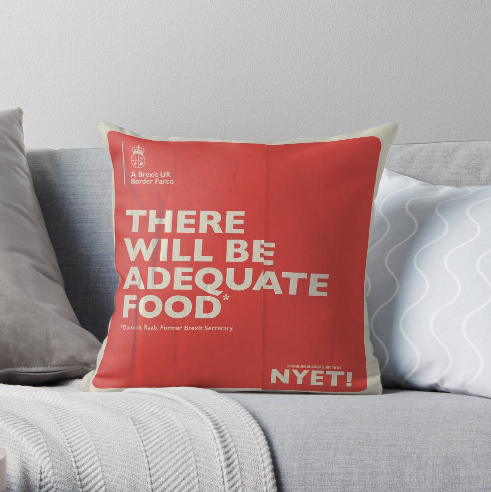 Adequate Food Pillow Throw Pillow
