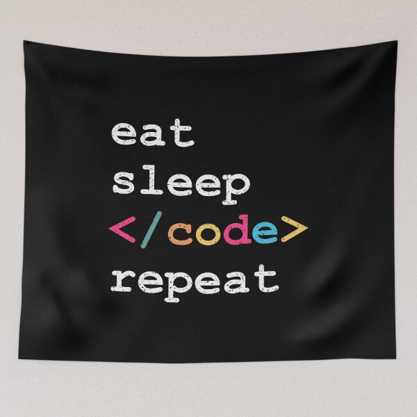 Item preview, Eat Sleep Code Repeat designed and sold by d247.