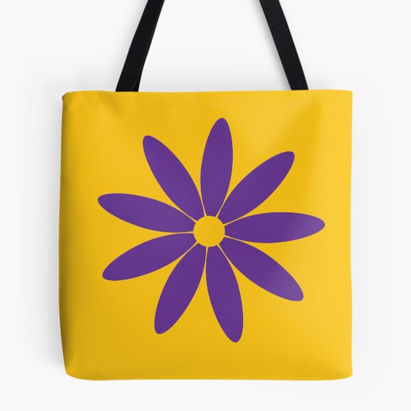 Item preview, Flower Power - Jumbo Purple on Yellow designed and sold by ChristianWiley.