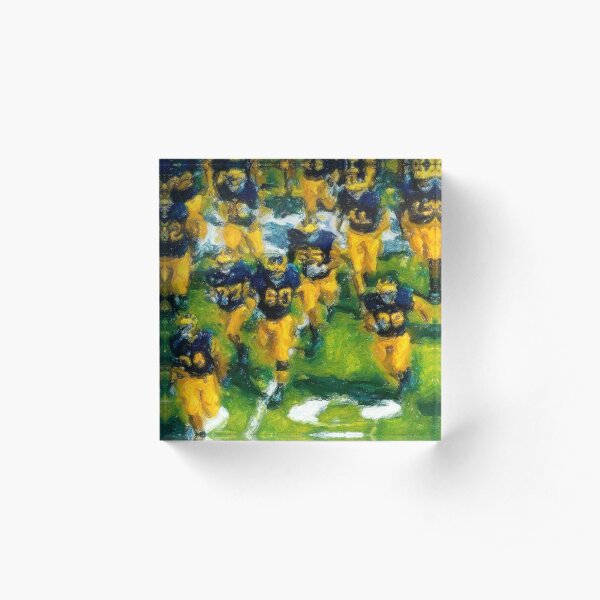 Charge the Fifty Yard Line. Acrylic Block