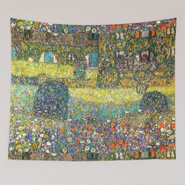 Item preview, Beautiful colourful flower garden - Gustav Klimt designed and sold by Vintage Designs +.