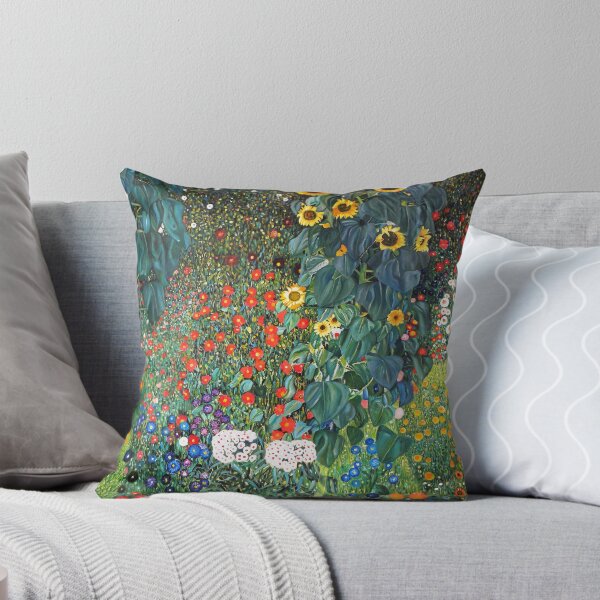 Aperçu de l'œuvre Jardin de fleurs - Gustav Klimt créée et vendue par Vintage Designs +.