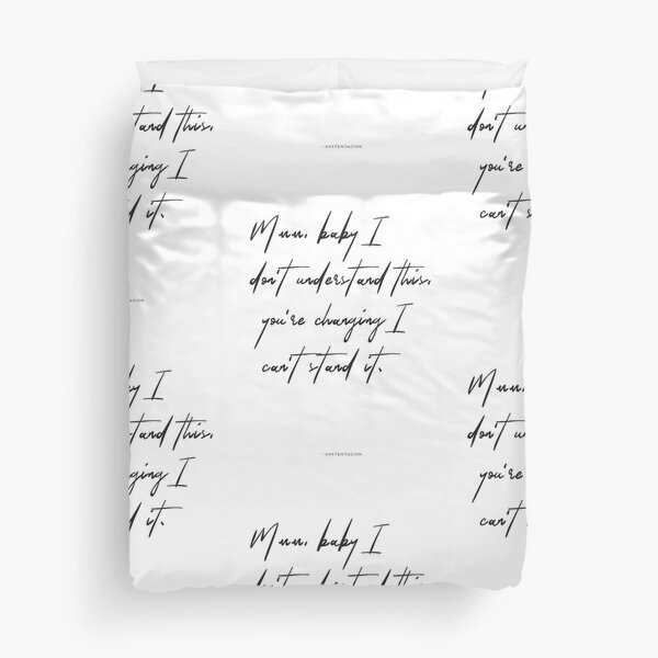 Xxxtentacion Lyrics Duvet Covers Redbubble