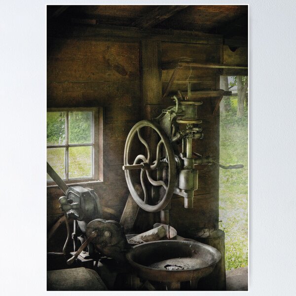 Item preview, Machine Shop - An old drill press designed and sold by Mike Savad Photography.