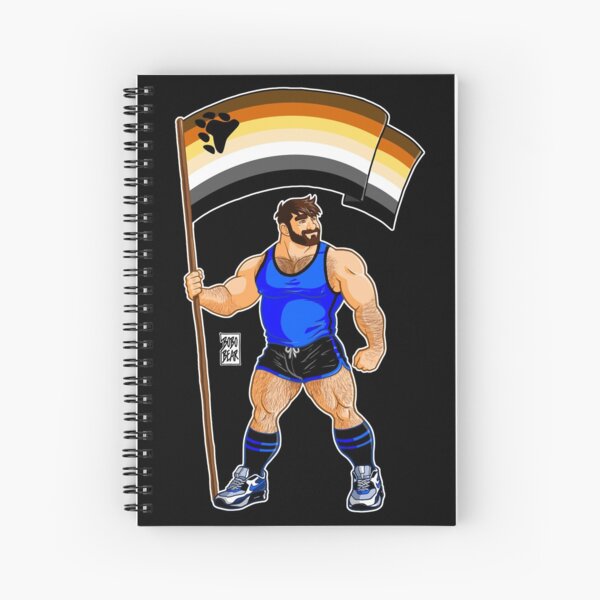 ADAM LIKES BEAR PRIDE FLAG Spiral Notebook