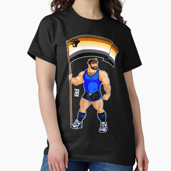 Item preview, ADAM LIKES BEAR PRIDE FLAG designed and sold by bobobear.