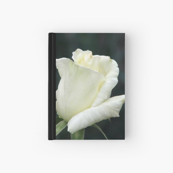 Rose White Hardcover Journal