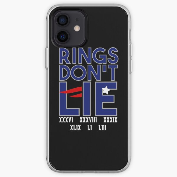 Rings Don't Lie New England Super Bowl Champions iPhone Soft Case