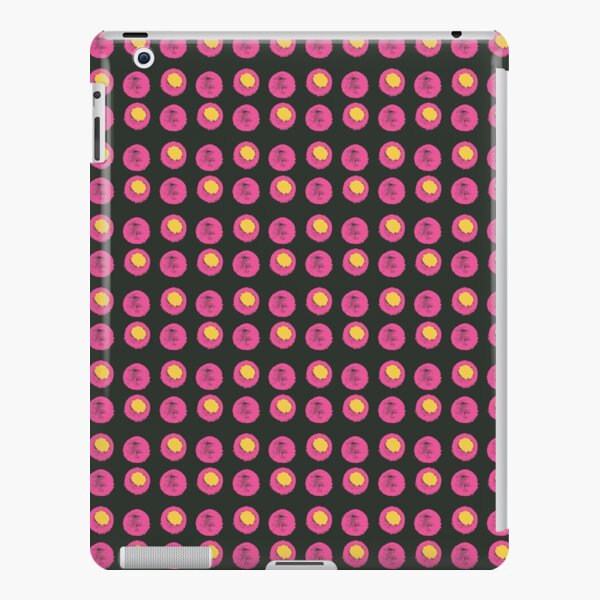 Disco Dot - Hot Pink & Yellow on Black Background iPad Snap Case