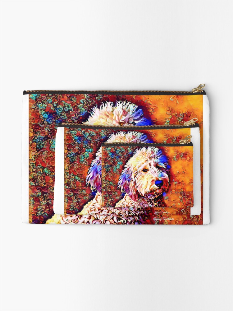 Alternate view of Labradoodle Dog Zipper Pouch