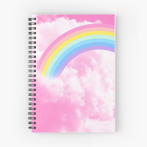 Item preview, Cotton candy pink sky with rainbow designed and sold by Slanapotam.