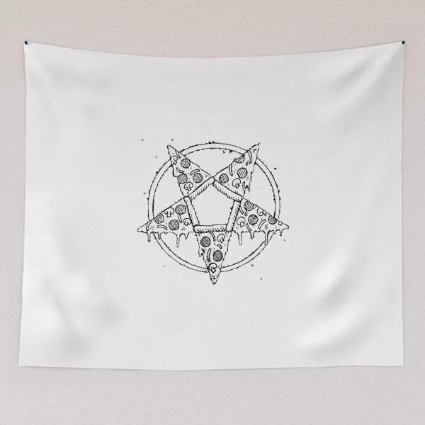 Item preview, 666 pizza pentagram designed and sold by AestheticHoes.