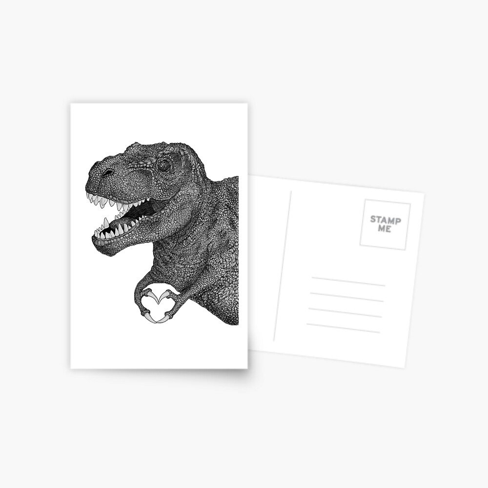 Dino Love Postcard