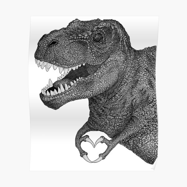 Dino Love Poster