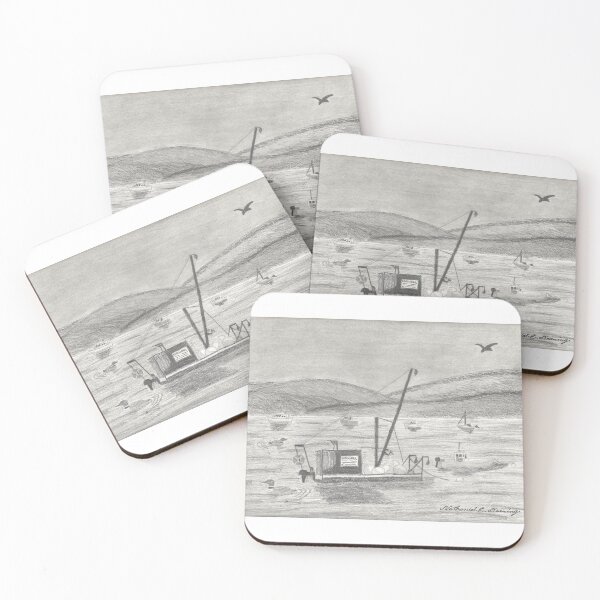 Item preview, The Boats of Stockton Harbor [Graphite Pencil] designed and sold by Nathaniel E. Dearing.