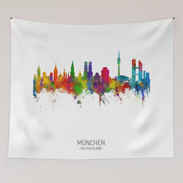 Item preview, Munich Germany Skyline designed and sold by ArtPrints.