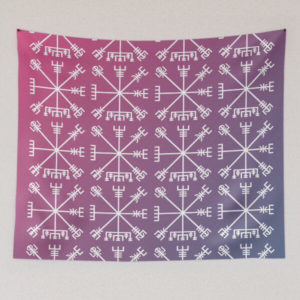 Artikelvorschau, Vegvisir Symbol Pattern Protection Skandinavier Viking Galdrabok entworfen und verkauft von VikingRunes.