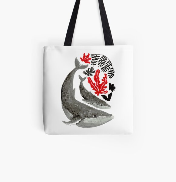 Big Whale Little Whale All Over Print Tote Bag