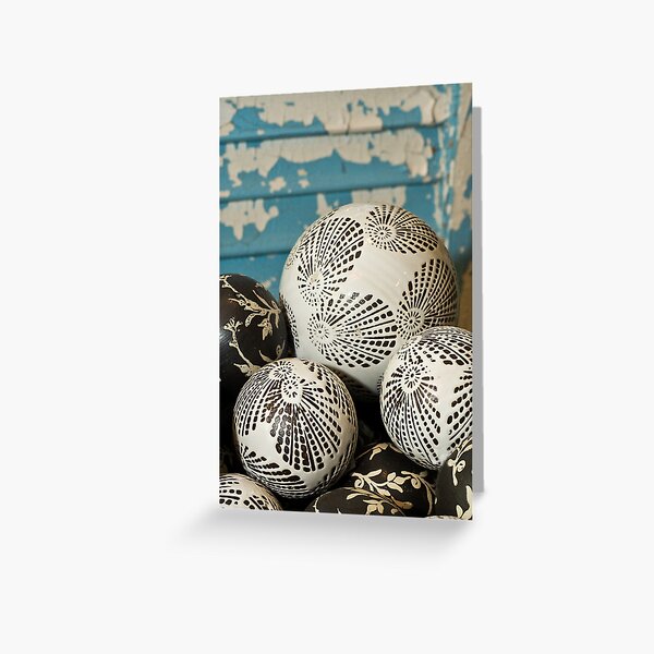 Porcelain Balls Greeting Card