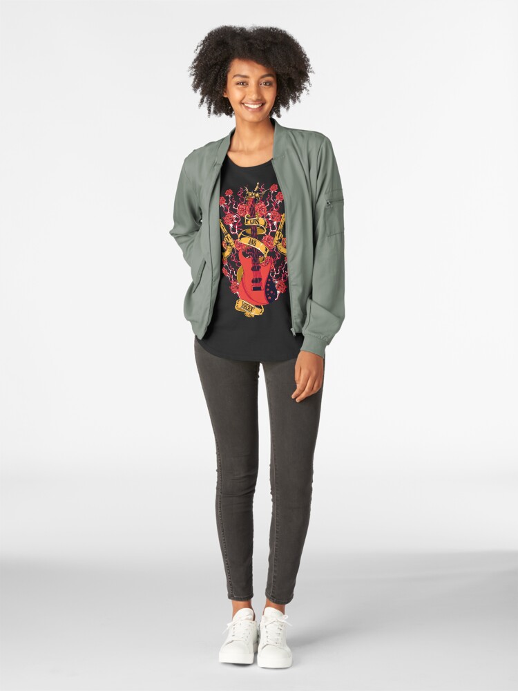 Alternate view of Guns and roses Premium Scoop T-Shirt