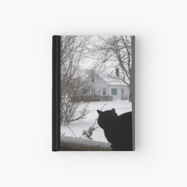 Winter Cat Hardcover Journal