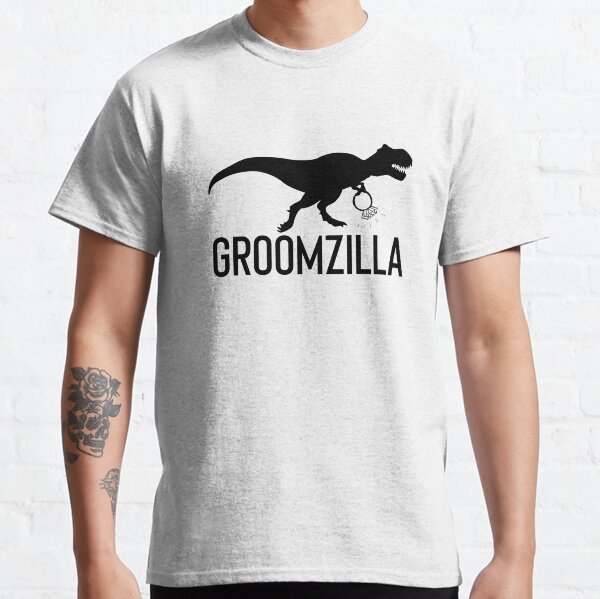 Groomzilla Funny Dinosaur Husband Diamond Ring Wedding Gift Classic T-Shirt