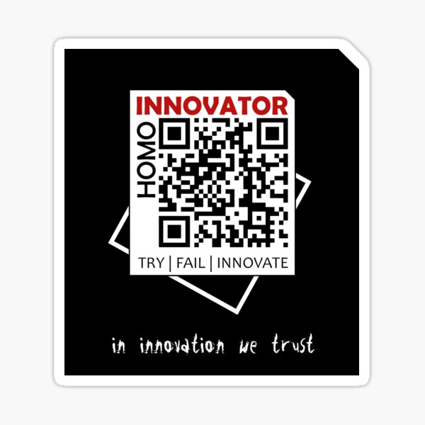 Homo Innovator | Black Collection Sticker