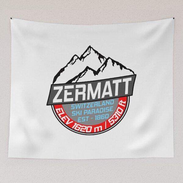Item preview, Ski Zermatt Switzerland Matterhorn Skiing Paradise designed and sold by chriswilson111.