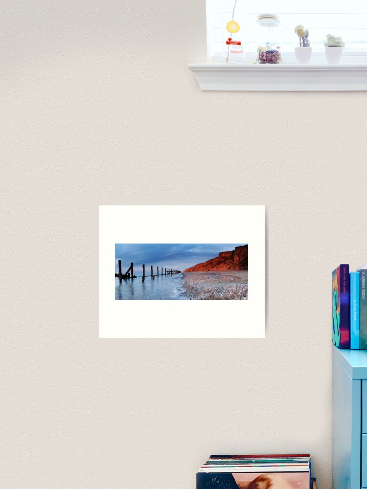 Thumbnail 2 of 3, Art Print, Cliffs on Fire, West Runton designed and sold by sjbowen.