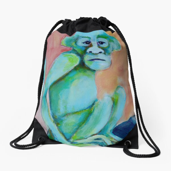 Monkey See Drawstring Bag