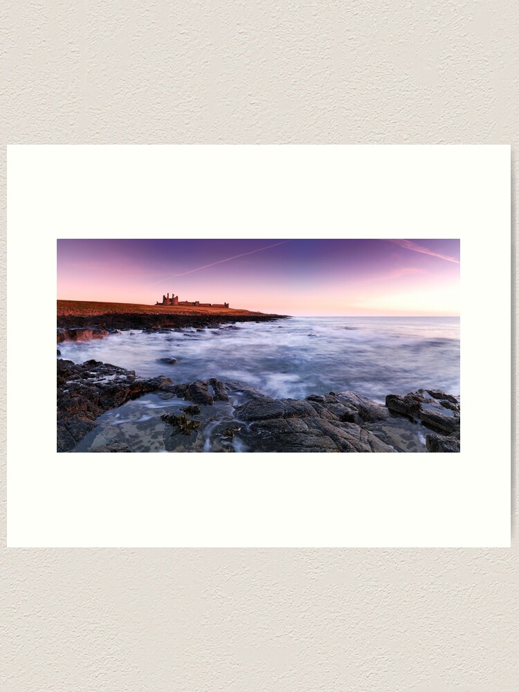 Thumbnail 1 of 3, Art Print, Dunstanburgh Castle, Dawn designed and sold by sjbowen.