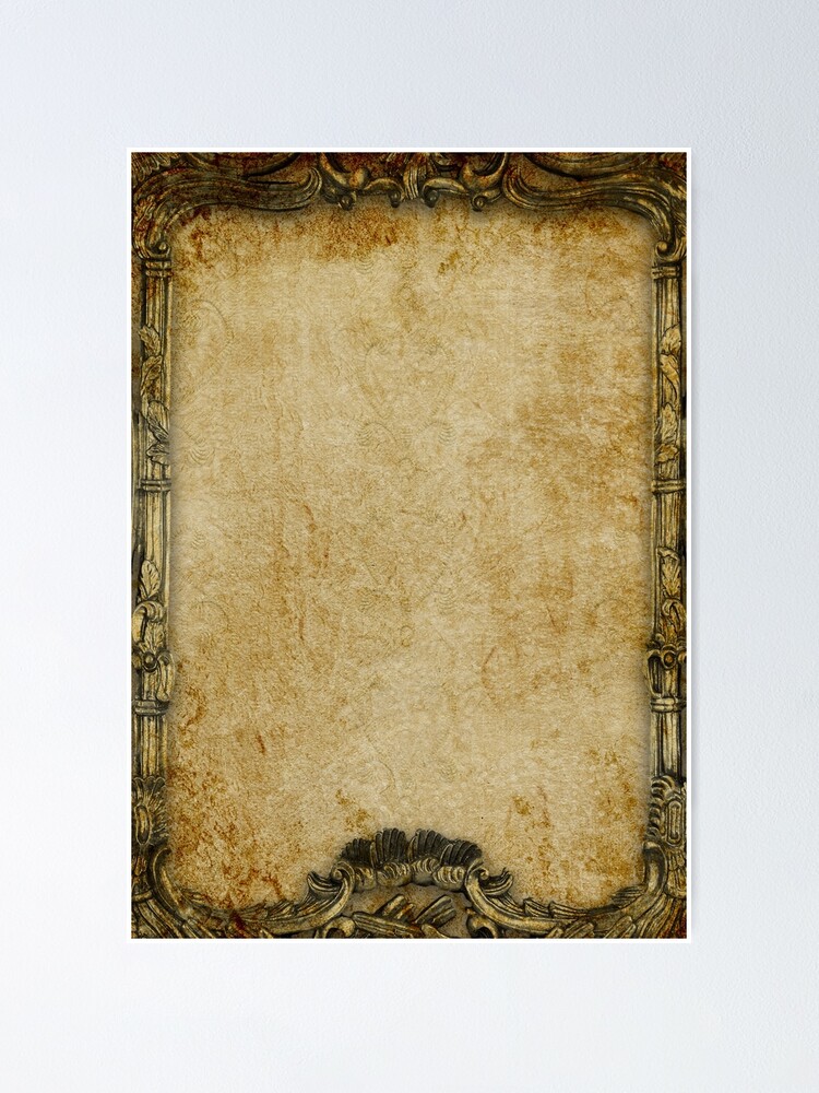 Vintage Parchment Antique Paper Background Custom Poster | Zazzle