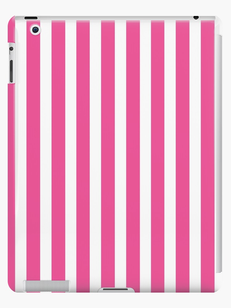 Pale Pink and White Horizontal Stripes | iPad Case & Skin