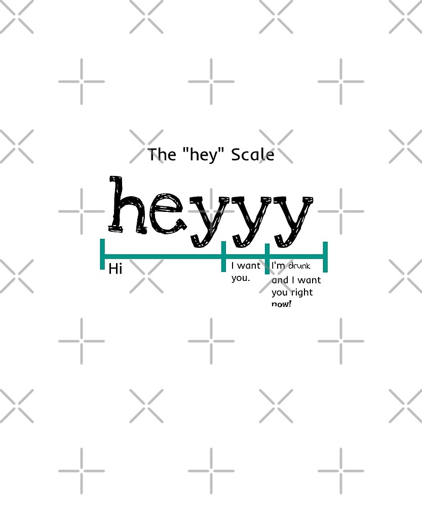 "The "hey" Scale Funny" by mwagie Redbubble