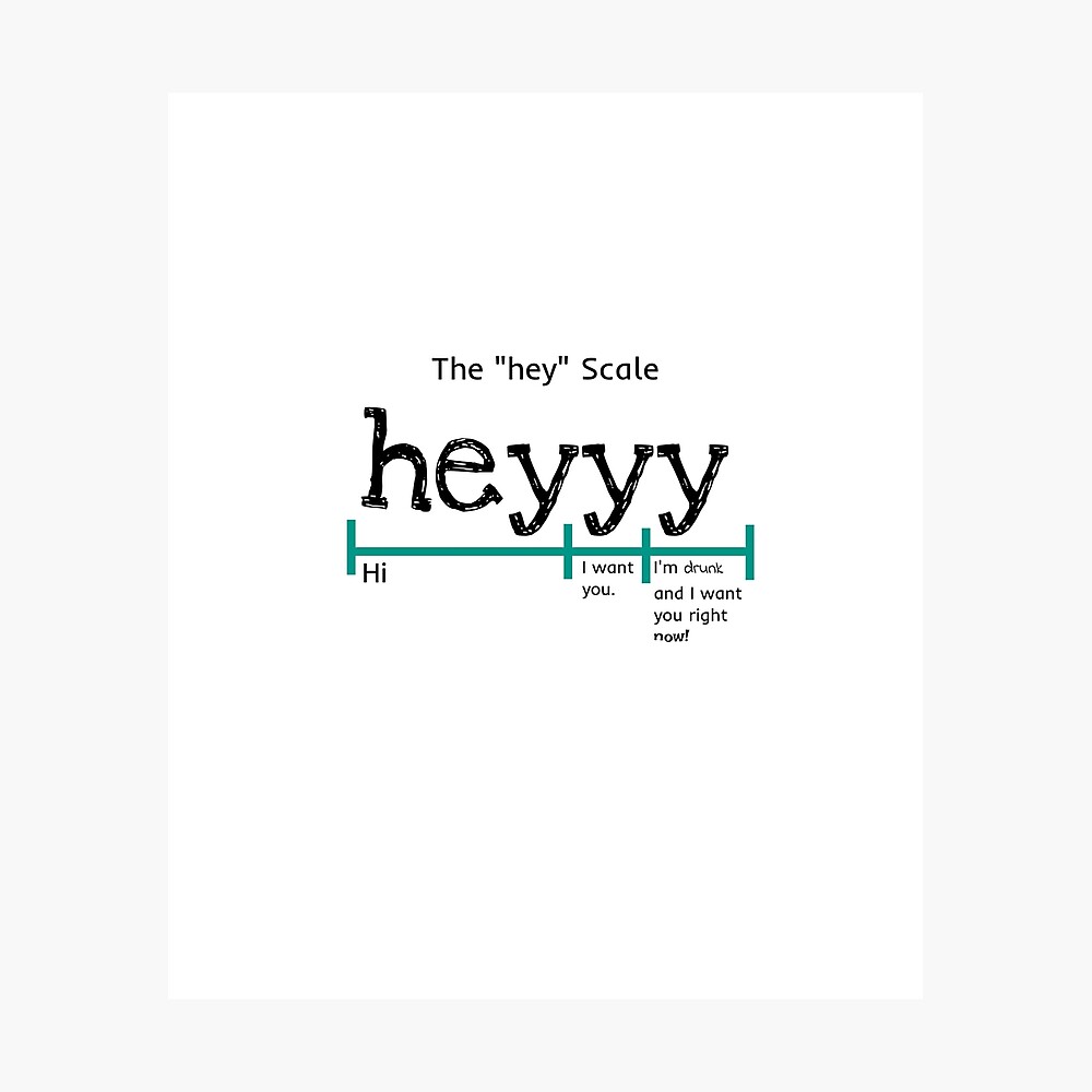 The hey Scale Funny Poster for Sale by mwagie | Redbubble