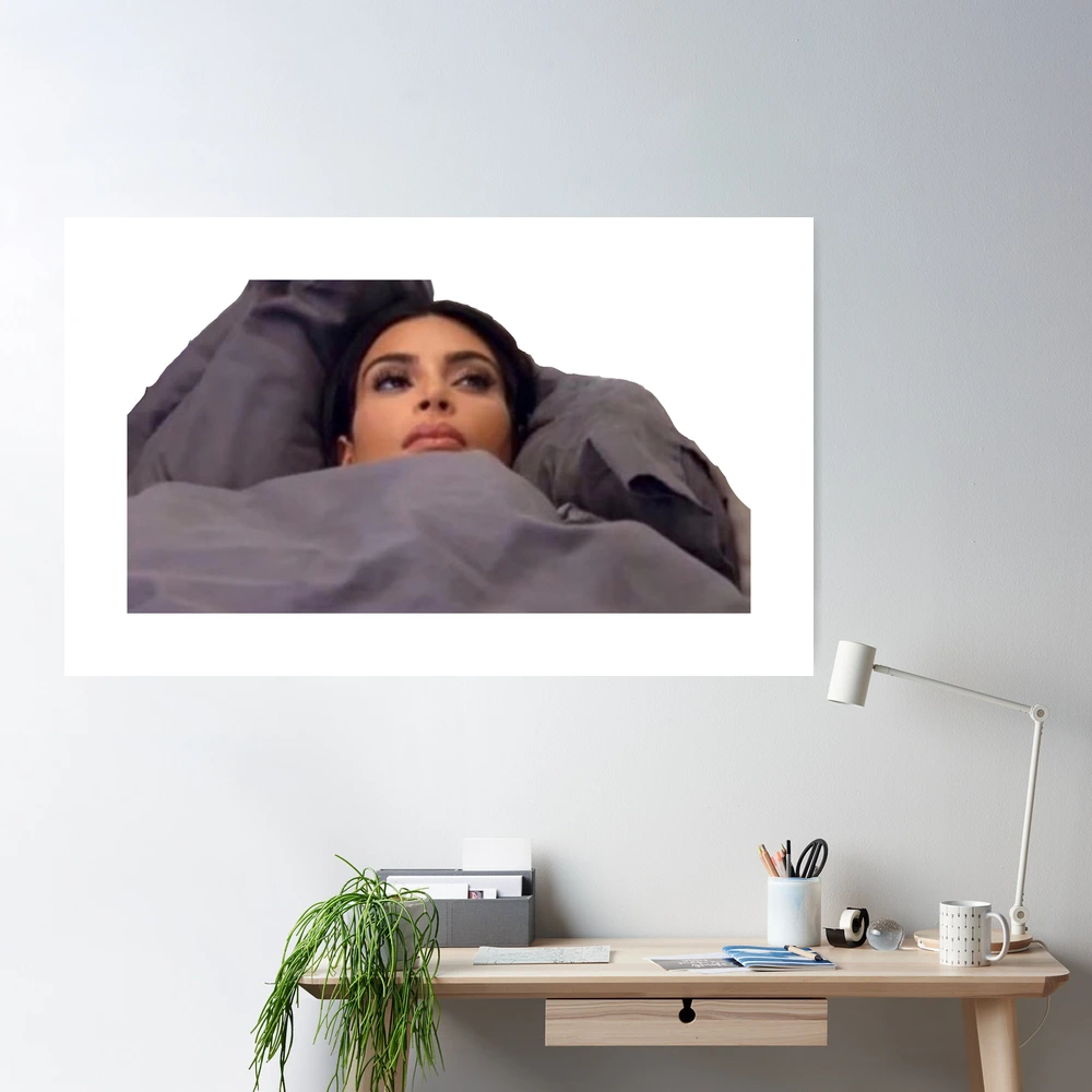 Image tagged in blank white template,kim kardashian in bed - Imgflip