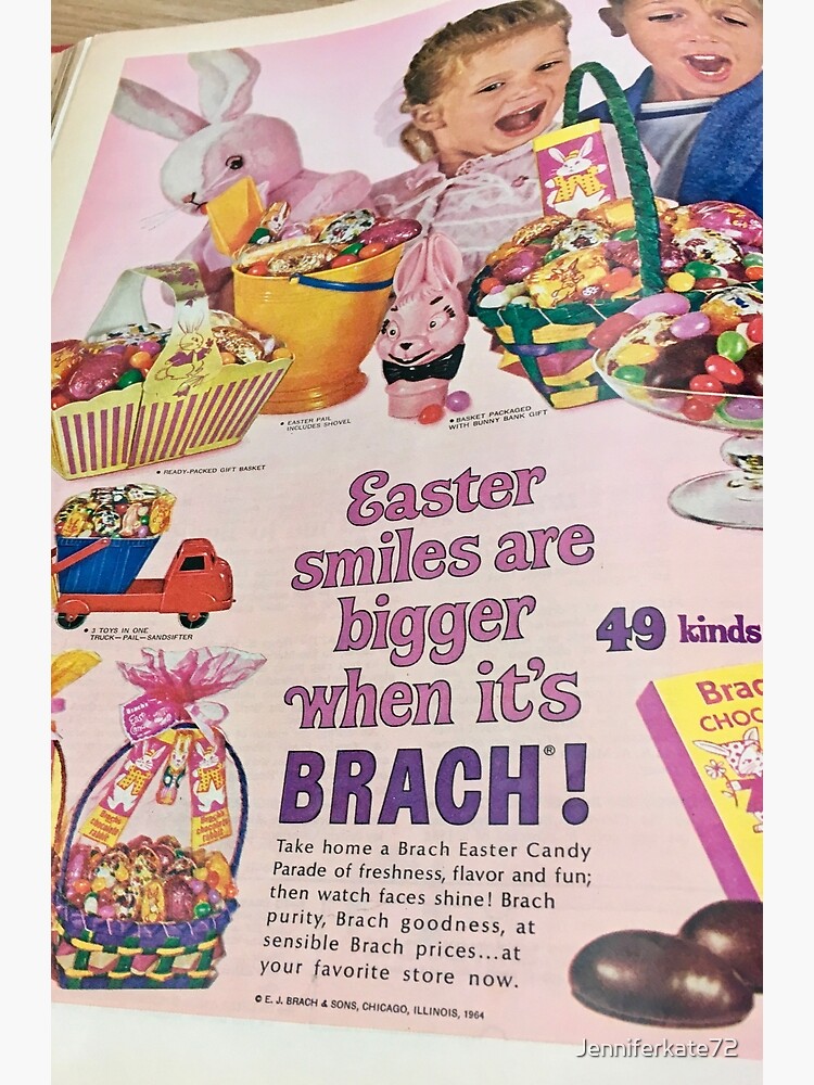 Vintage Advertisement for Brach's candy Greeting Card for Sale by