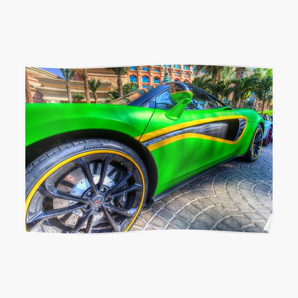 CORVETTE STINGRAY POSTER Sports Car Supercar Sunset Wall Art Print Photo A3 A4