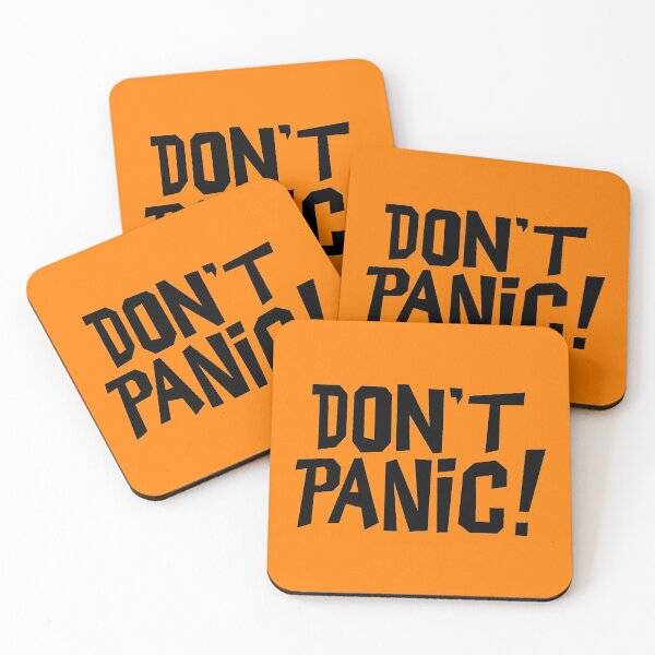 Item preview, NDVH Don't Panic - Orange 2 H2G2 designed and sold by Nik’s T-Shirts.