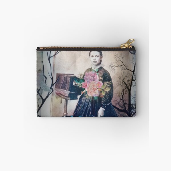 Item preview, Vintage woman, photograher, butterflies, steampunk, 1880's, civil war, early photography Homage to Anna Atkins designed and sold by Edgot Emily Dimov-Gottshall.