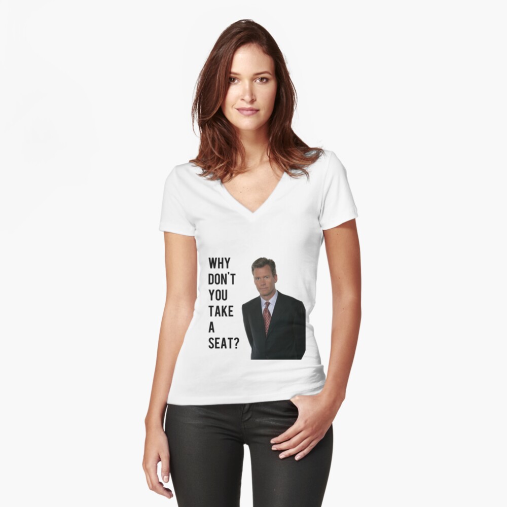 "Chris Hansen Why don't you take a seat" T-shirt by ...