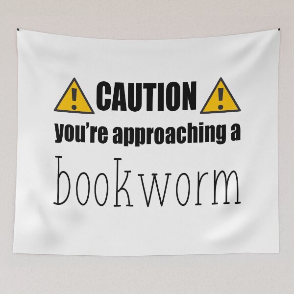 Item preview, Caution you're approaching a bookworm designed and sold by AlexVR.
