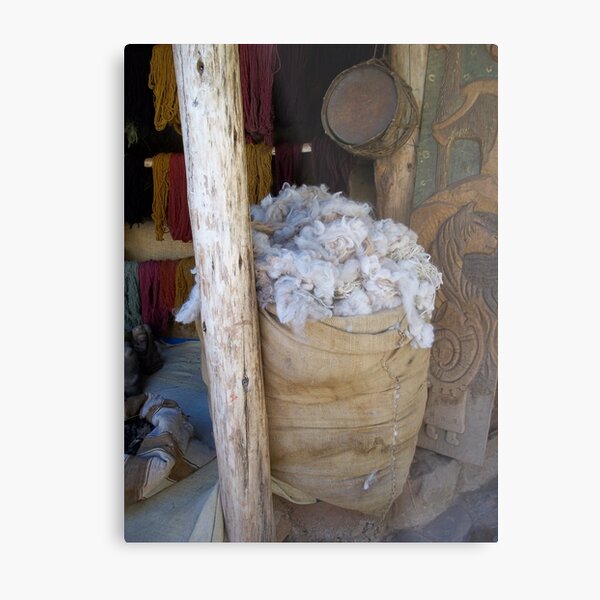 Bag of Wool Metal Print